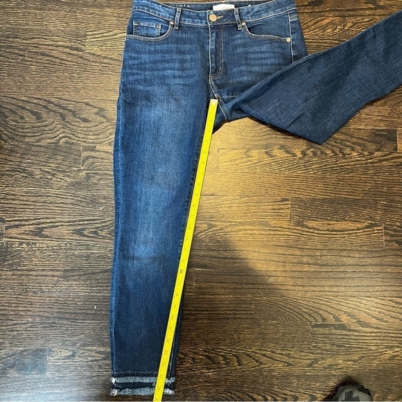 Women’s | LOFT Skinny Curvy Doible Fringed Jeans | Size 28/6 - Picture 8 of 8